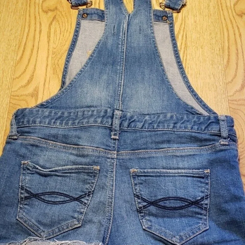 Abercrombie Kids Denim Overall Shorts Girls Size: XL